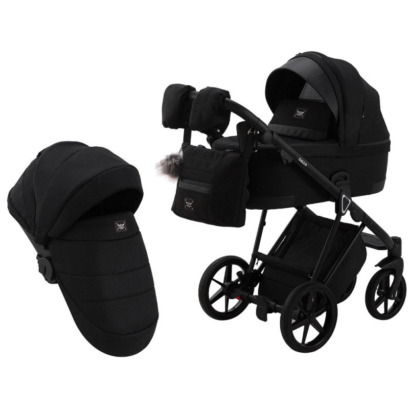Універсальна коляска 2 в 1 Adamex Gallo Thermo ga-12 black diamond