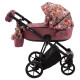 Універсальна коляска 2 в 1 Adamex Porto Flowers рожевий
