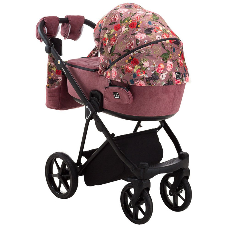 Універсальна коляска 2 в 1 Adamex Porto Flowers рожевий