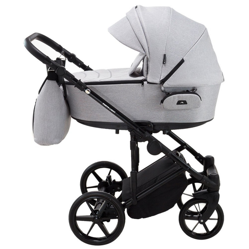 Універсальна коляска 2 в 1 Adamex Porto Light Tip tk-1 світло-сірий