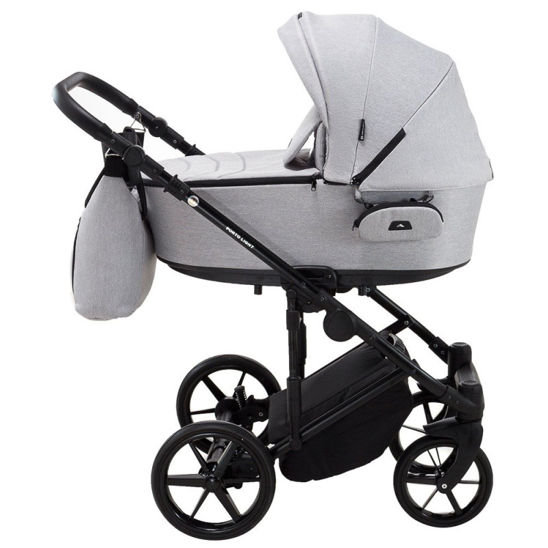 Універсальна коляска 2 в 1 Adamex Porto Light Tip tk-1 світло-сірий
