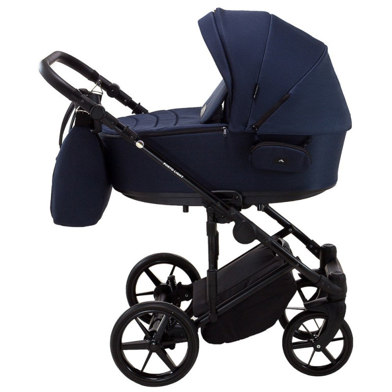 Універсальна коляска 2 в 1 Adamex Porto Light Tip темно-синій