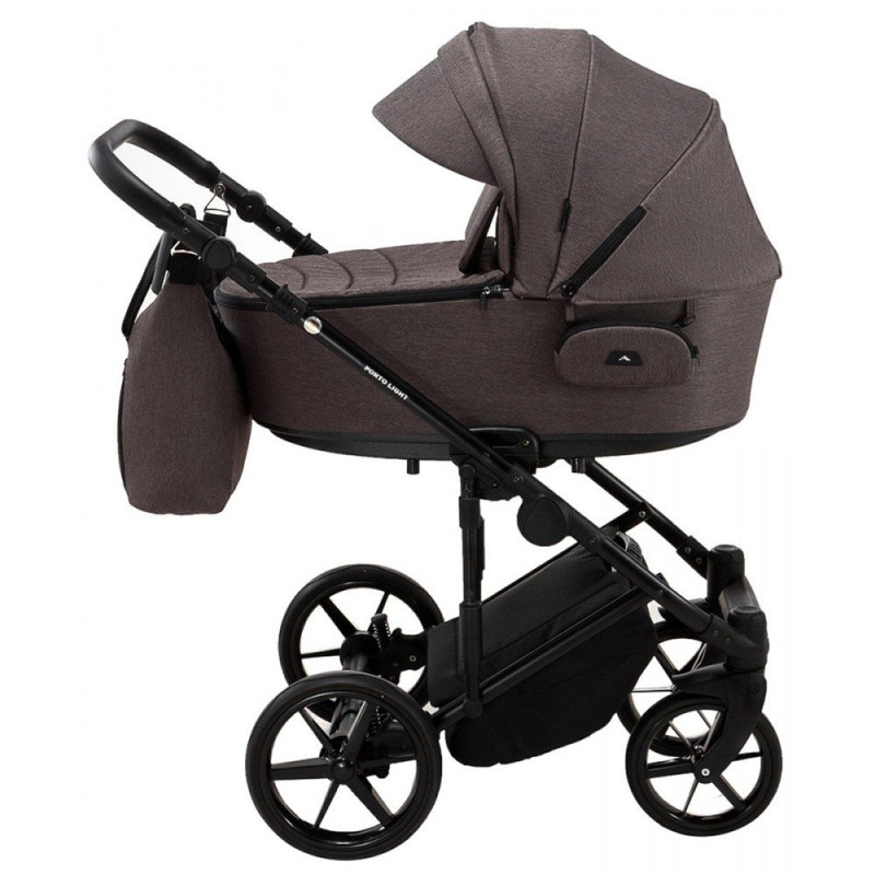 Універсальна коляска 2 в 1 Adamex Porto Light tk-21 шоколад