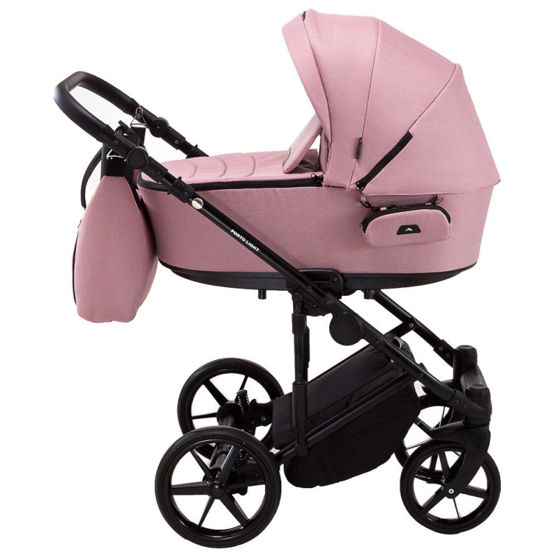 Універсальна коляска 2 в 1 Adamex Porto Light Tip tk-24 рожевий