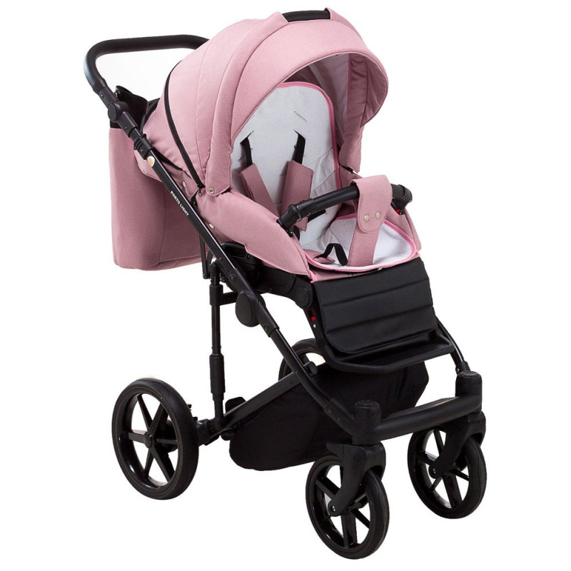Універсальна коляска 2 в 1 Adamex Porto Light Tip tk-24 рожевий