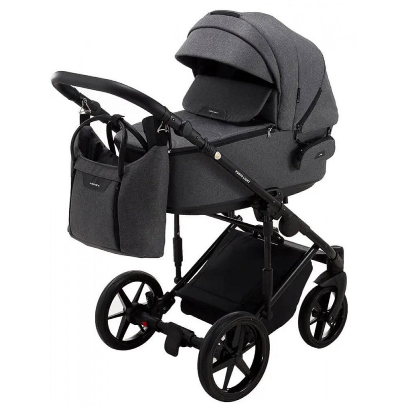 Універсальна коляска 2 в 1 Adamex Porto Light Tip графіт 625702