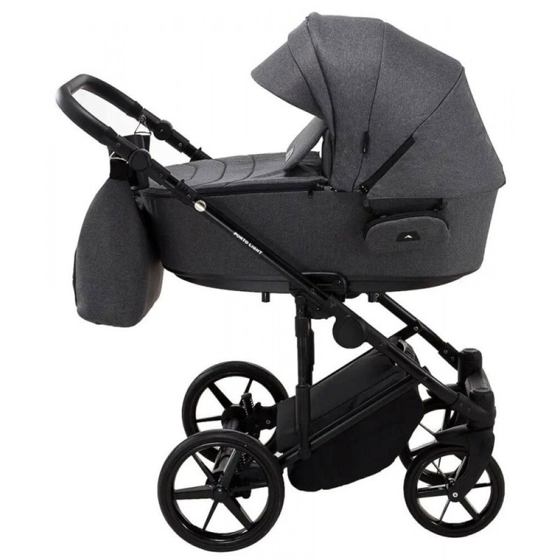 Універсальна коляска 2 в 1 Adamex Porto Light Tip графіт 625702