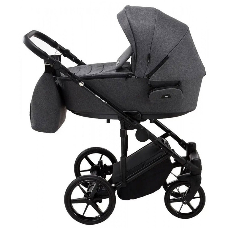 Універсальна коляска 2 в 1 Adamex Porto Light Tip графіт 625702