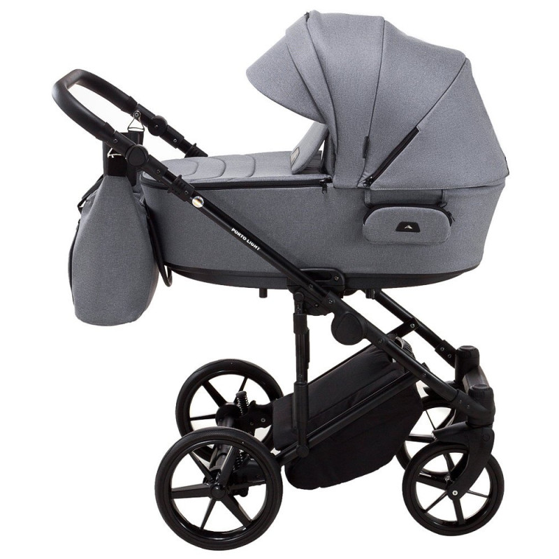 Універсальна коляска 2 в 1 Adamex Porto Light Tip tk-60 темно-сірий