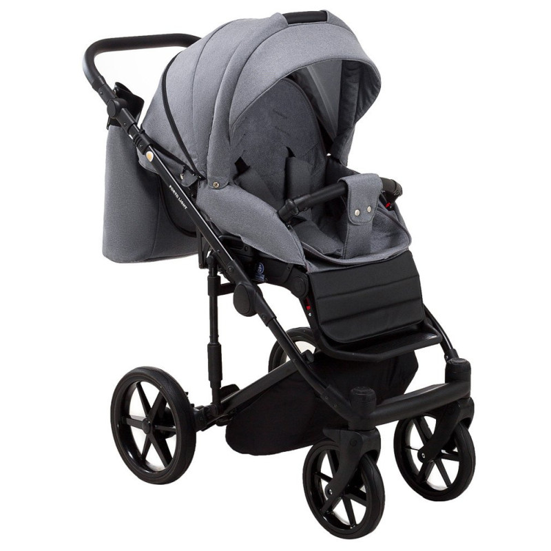 Універсальна коляска 2 в 1 Adamex Porto Light Tip tk-60 темно-сірий
