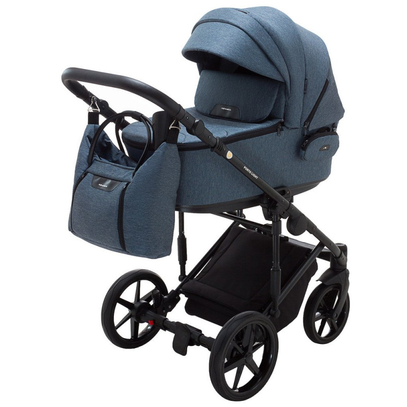 Універсальна коляска 2 в 1 Adamex Porto Light Tip tk-81 синій