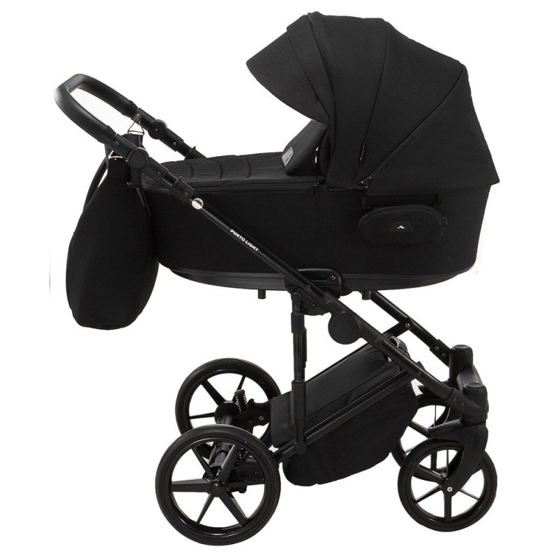 Універсальна коляска 2 в 1 Adamex Porto Light Lux tk-53 чорний