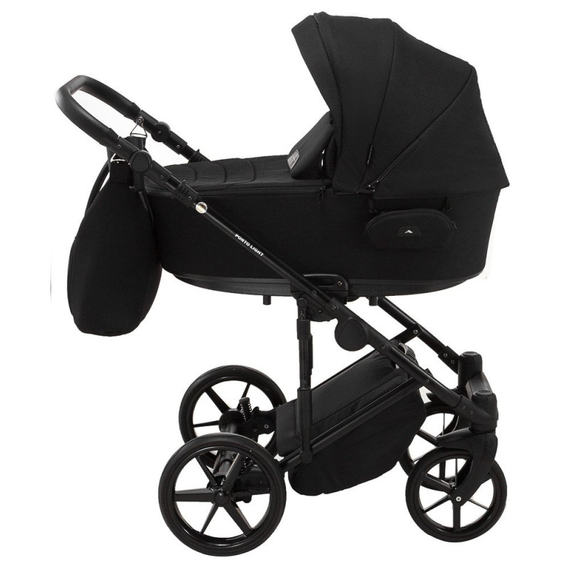 Універсальна коляска 2 в 1 Adamex Porto Light Lux tk-53 чорний