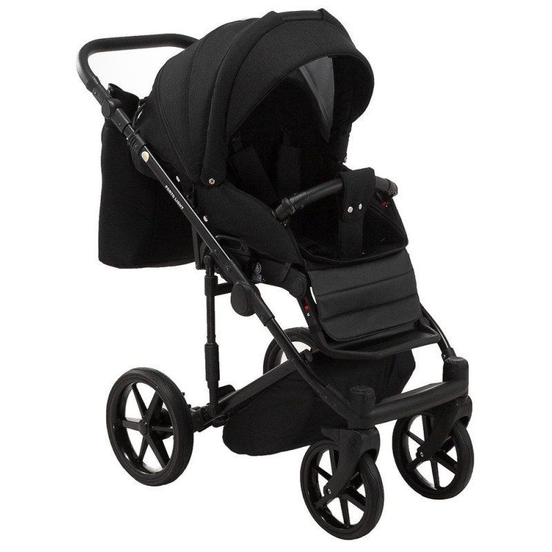 Універсальна коляска 2 в 1 Adamex Porto Light Lux tk-53 чорний