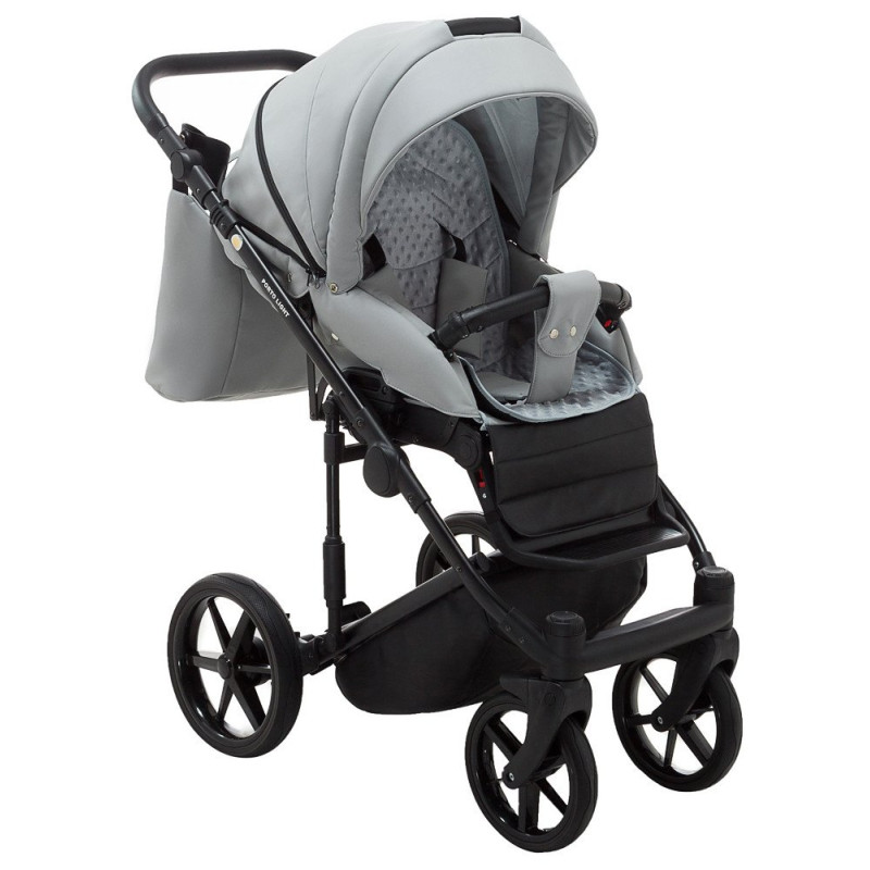 Універсальна коляска 2 в 1 Adamex Porto Light ECO sa-3 світло-сірий