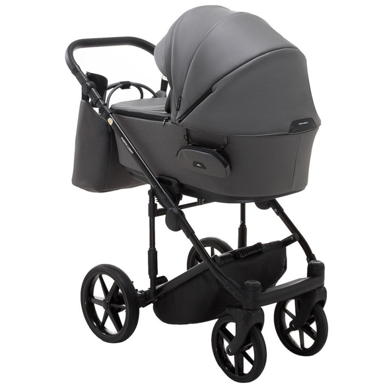 Універсальна коляска 2 в 1 Adamex Porto Light ECO sa-4 темно-сірий
