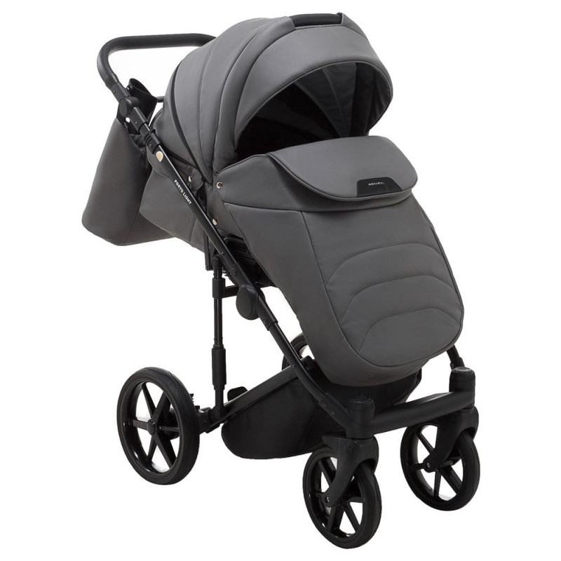 Універсальна коляска 2 в 1 Adamex Porto Light ECO sa-4 темно-сірий
