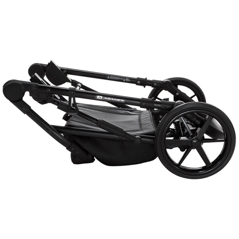 Універсальна коляска 2 в 1 Adamex Porto Light ECO sa-4 темно-сірий