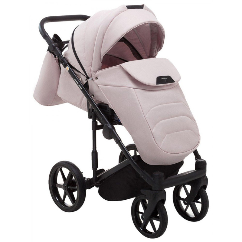 Універсальна коляска 2 в 1 Adamex Porto Light tk-23 рожевий пудра