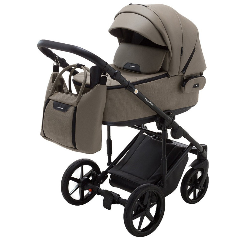 Універсальна коляска 2 в 1 Adamex Porto Light ECO темний капучино