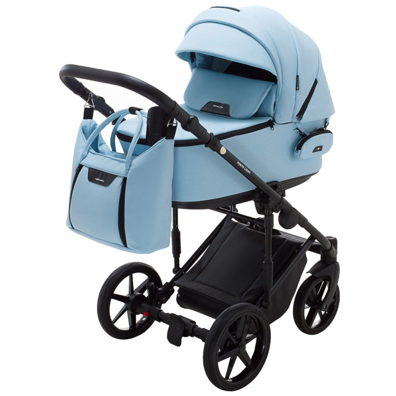 Універсальна коляска 2 в 1 Adamex Porto Light ECO sa-17 блакитний