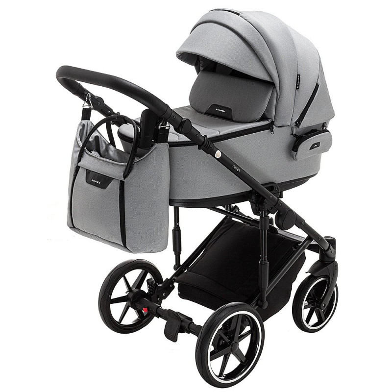 Універсальна коляска 2 в 1 Adamex Porto Light Tip tk-83 сірий