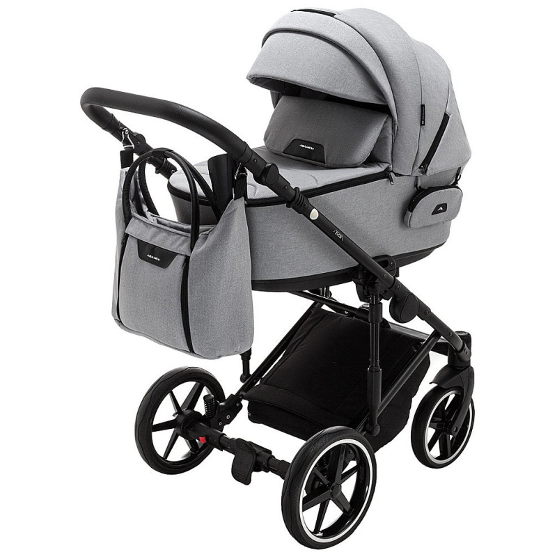 Універсальна коляска 2 в 1 Adamex Porto Light Lux tk-56 сірий