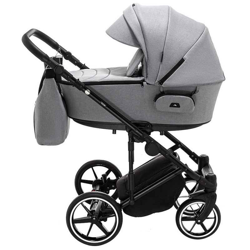 Універсальна коляска 2 в 1 Adamex Porto Light Lux tk-56 сірий