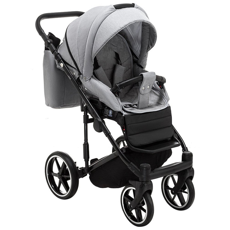 Універсальна коляска 2 в 1 Adamex Porto Light Lux tk-56 сірий