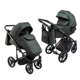 Універсальна коляска 2 в 1 Adamex Porto Light Lux tk-50 темно-зелений