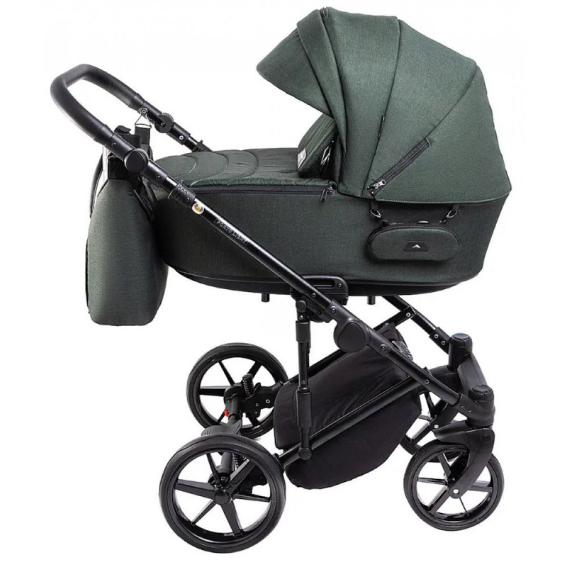 Універсальна коляска 2 в 1 Adamex Porto Light Lux tk-50 темно-зелений
