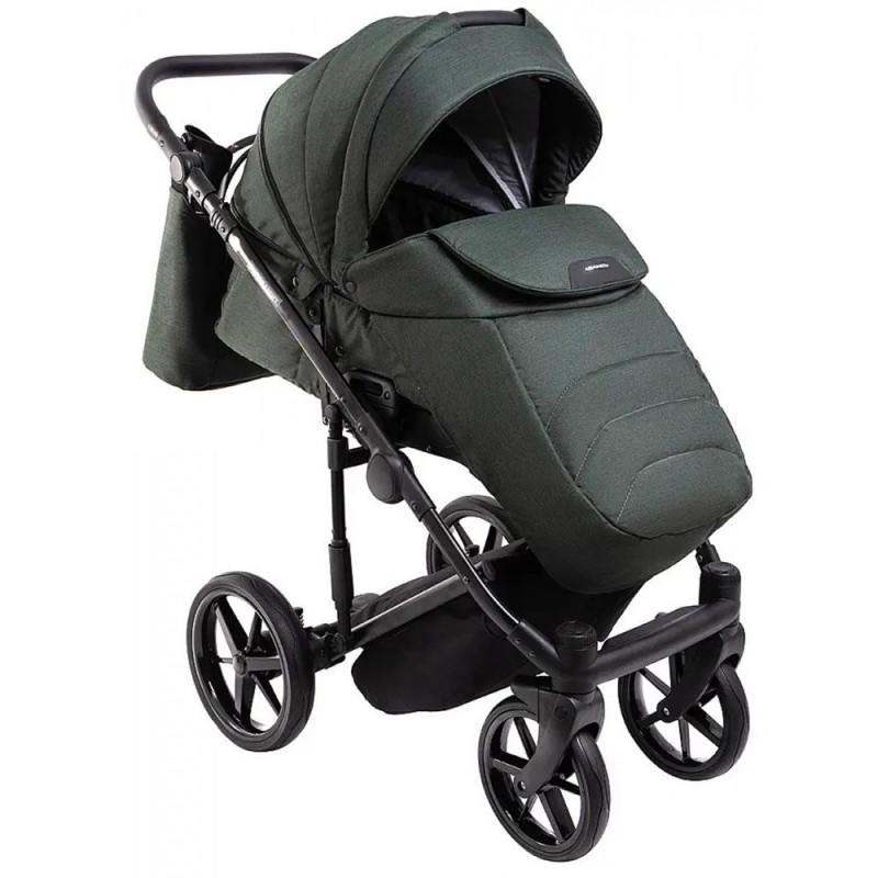 Універсальна коляска 2 в 1 Adamex Porto Light Lux tk-50 темно-зелений