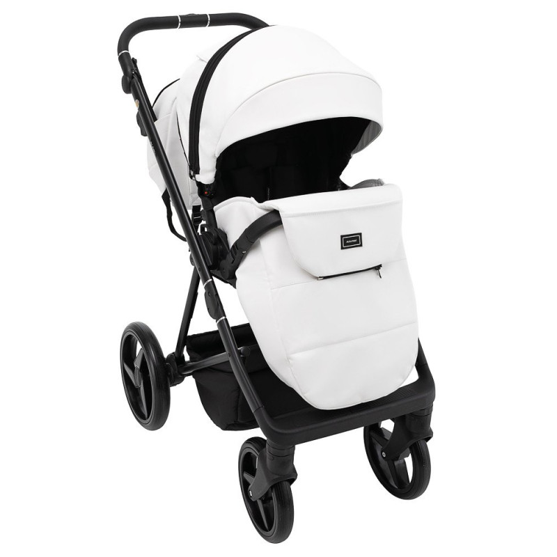 Універсальна коляска 2 в 1 Adamex Blanc Eco білий