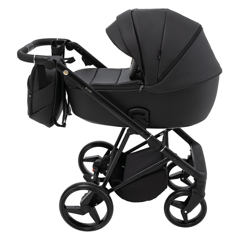Універсальна коляска 2 в 1 Adamex Blanc Eco чорний