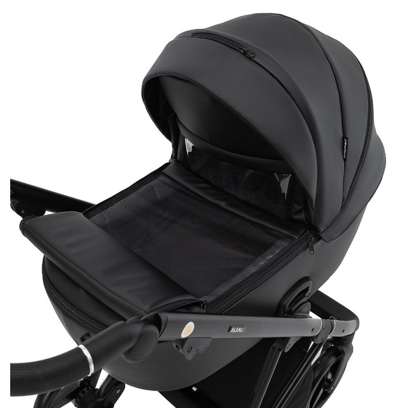 Універсальна коляска 2 в 1 Adamex Blanc Eco чорний