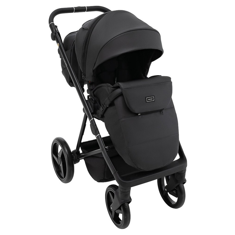 Універсальна коляска 2 в 1 Adamex Blanc Eco чорний