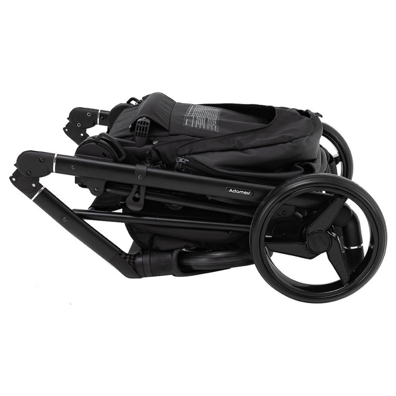 Універсальна коляска 2 в 1 Adamex Blanc Eco чорний