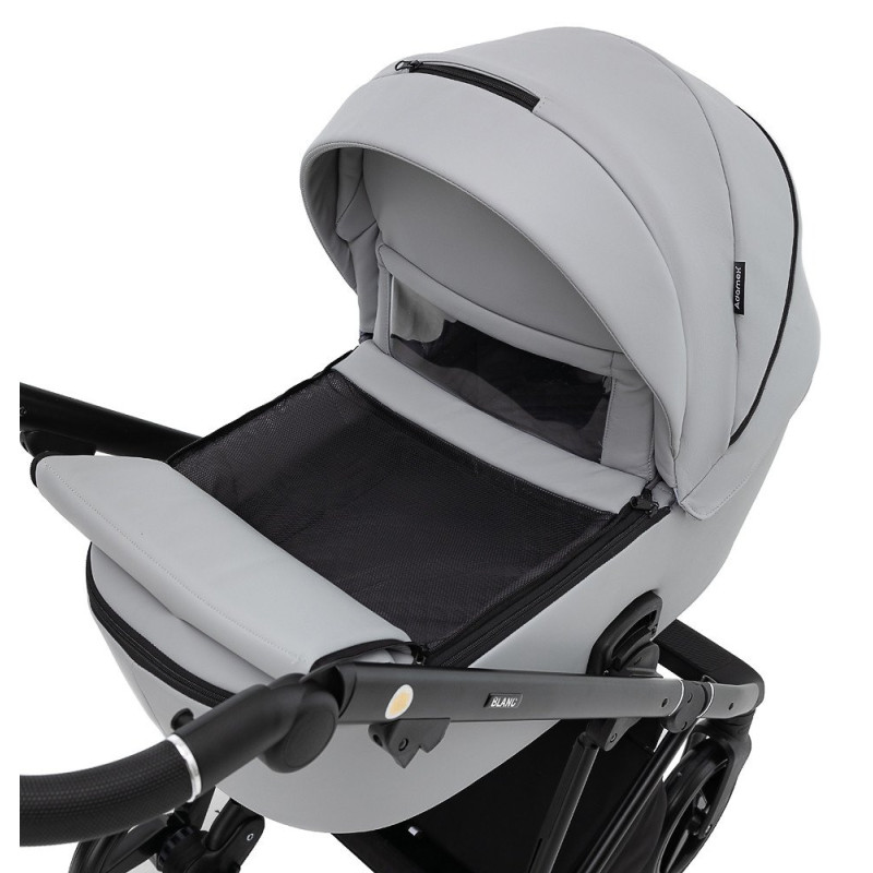 Універсальна коляска 2 в 1 Adamex Blanc Eco світло-сірий