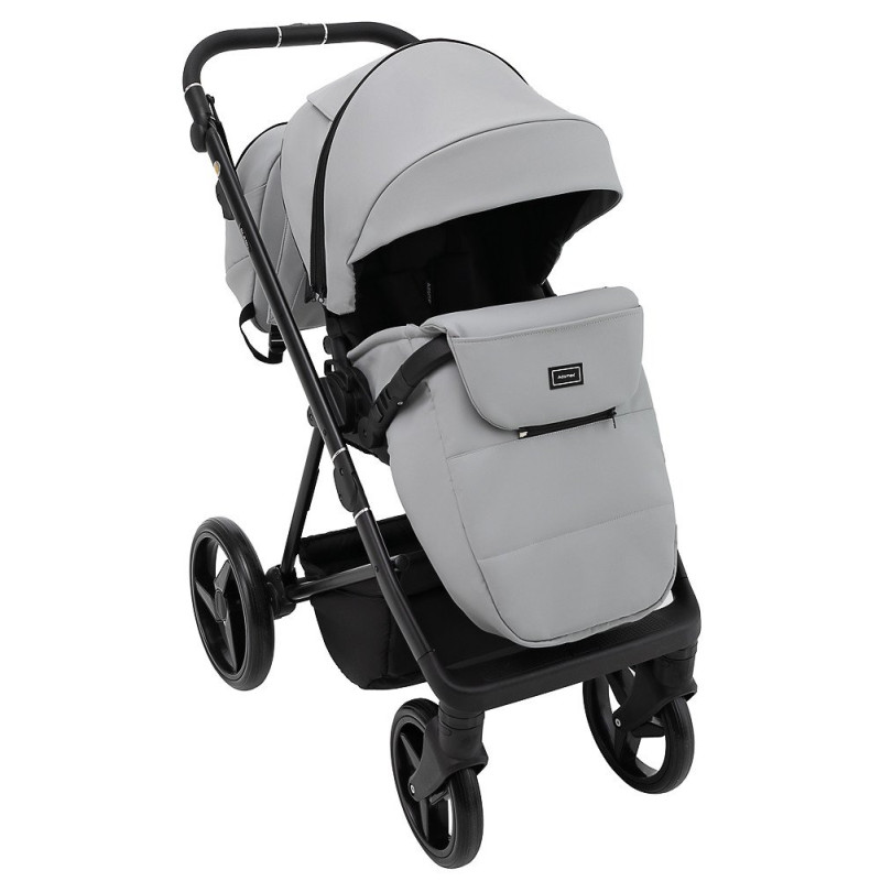 Універсальна коляска 2 в 1 Adamex Blanc Eco світло-сірий