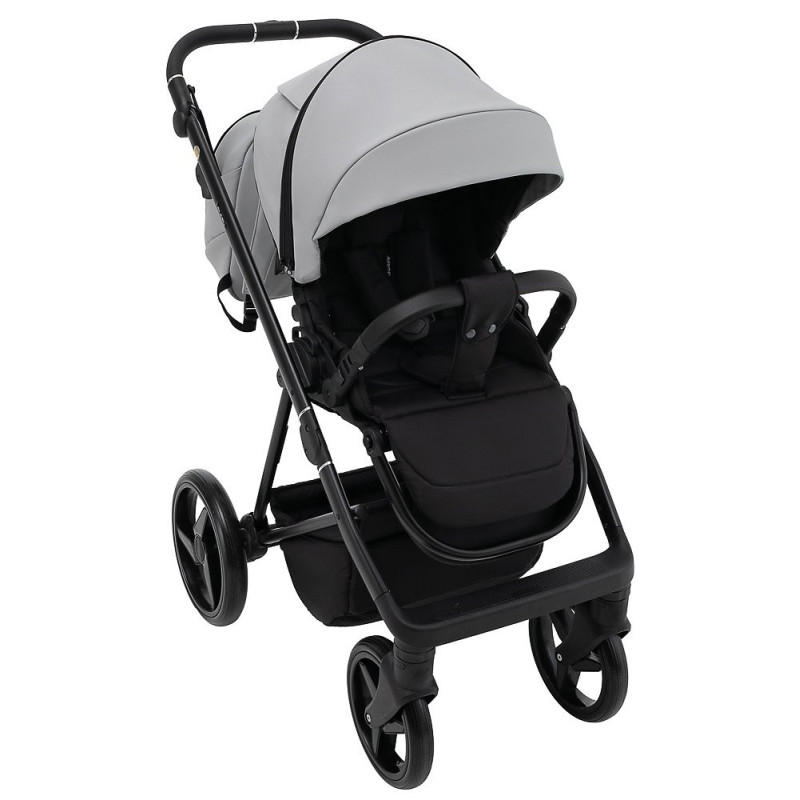 Універсальна коляска 2 в 1 Adamex Blanc Eco світло-сірий