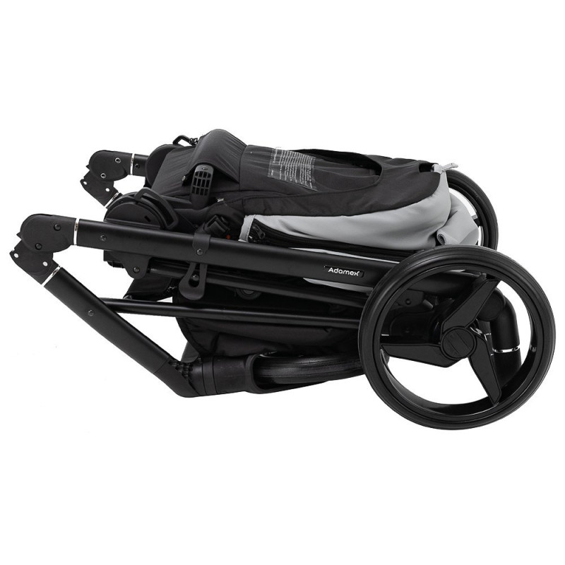 Універсальна коляска 2 в 1 Adamex Blanc Eco світло-сірий