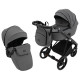 Універсальна коляска 2 в 1 Adamex Blanc Eco темно-сірий