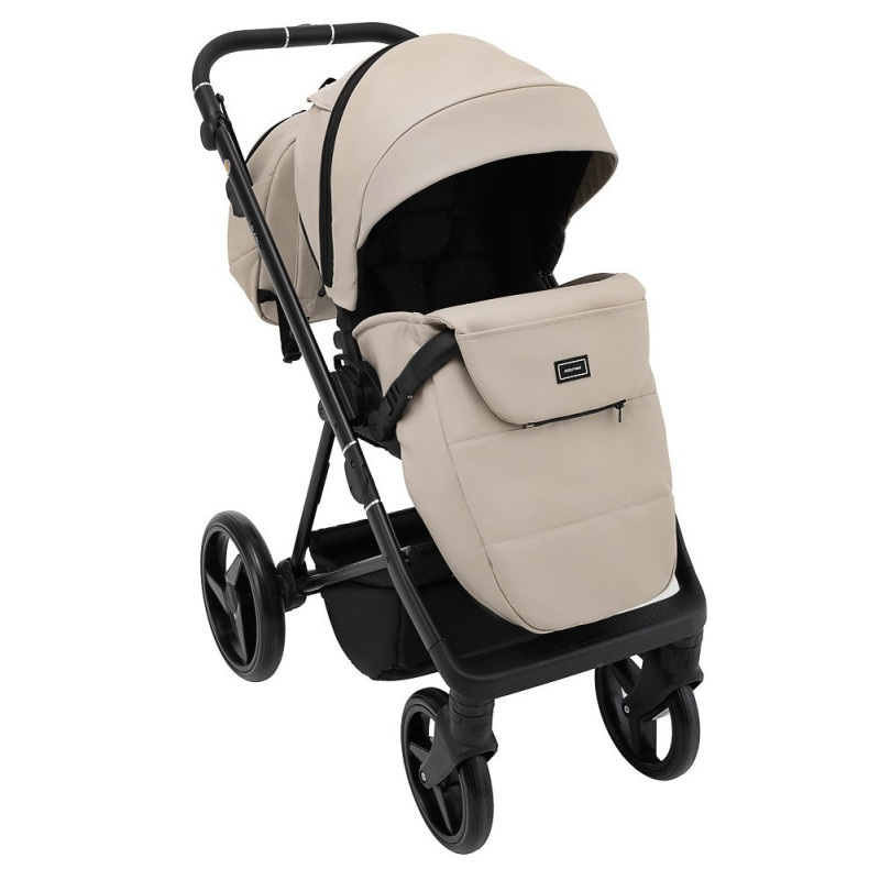 Універсальна коляска 2 в 1 Adamex Blanc Eco лате