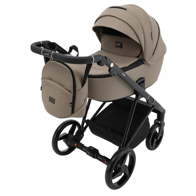 Універсальна коляска 2 в 1 Adamex Blanc Eco темний капучино
