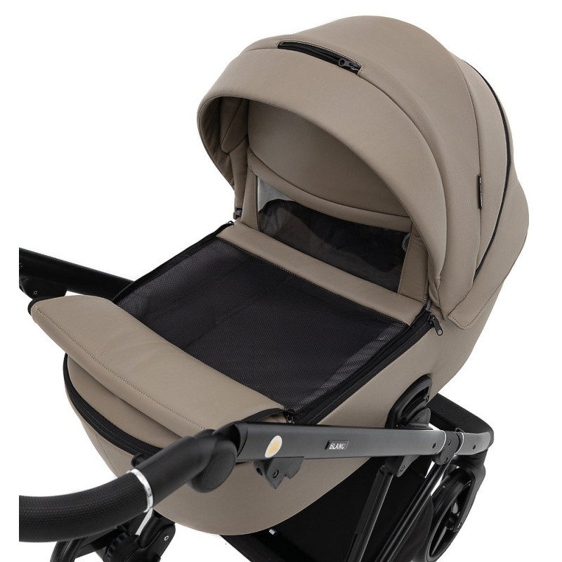 Універсальна коляска 2 в 1 Adamex Blanc Eco темний капучино