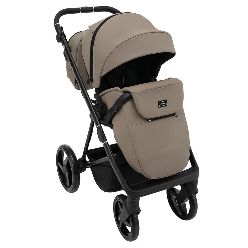 Універсальна коляска 2 в 1 Adamex Blanc Eco темний капучино