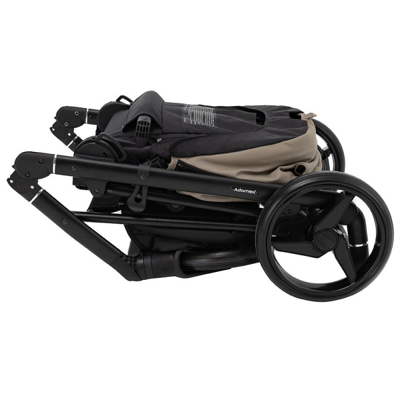 Універсальна коляска 2 в 1 Adamex Blanc Eco темний капучино