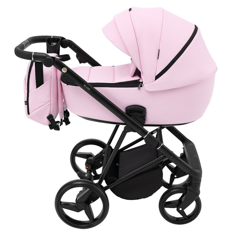 Універсальна коляска 2 в 1 Adamex Blanc Eco рожевий