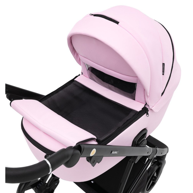 Універсальна коляска 2 в 1 Adamex Blanc Eco рожевий