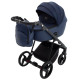 Універсальна коляска 2 в 1 Adamex Blanc Lux ps-64 темно-синій/синій